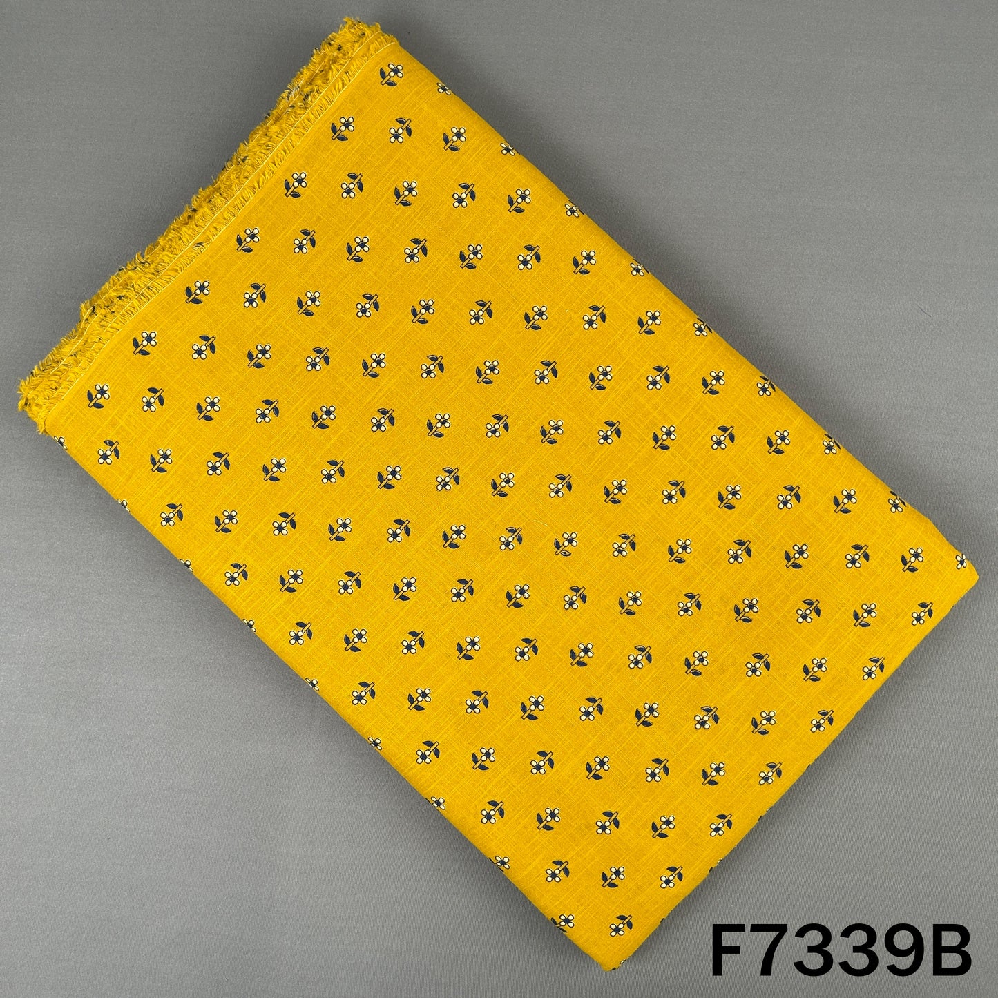 Printed Slub Cotton Fabric - F7339