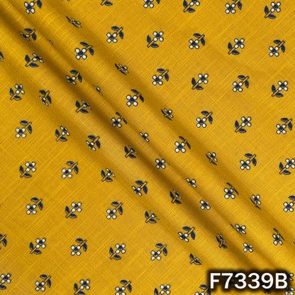 Printed Slub Cotton Fabric - F7339