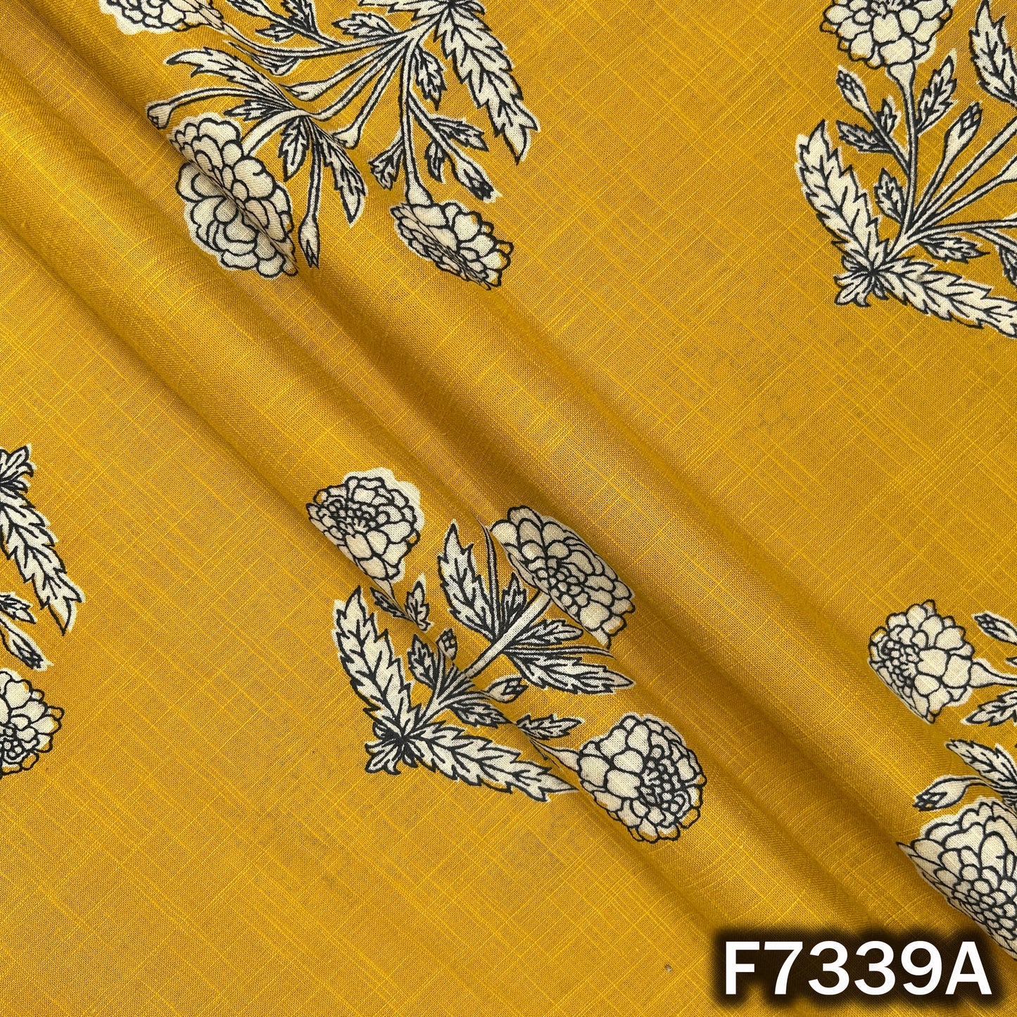 Printed Slub Cotton Fabric - F7339