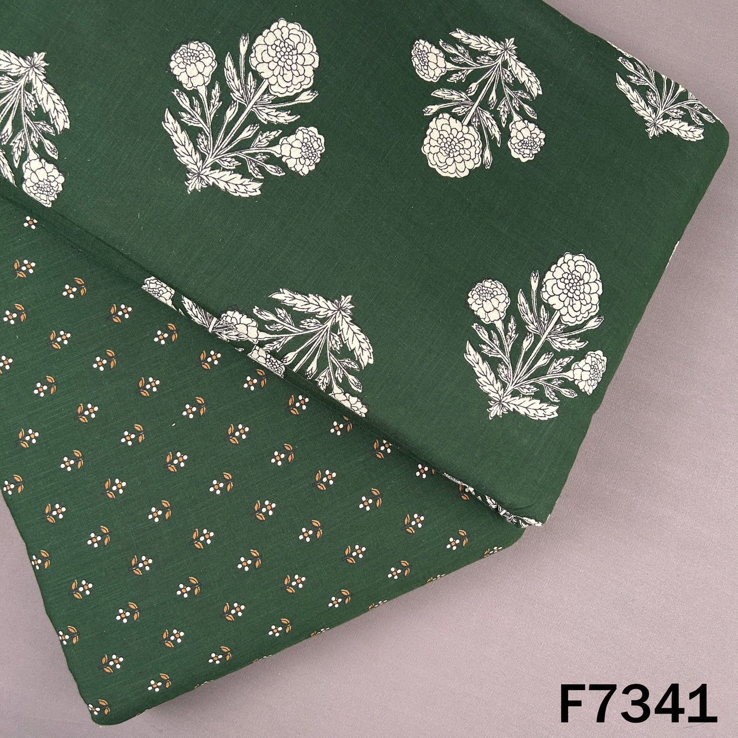 Printed Slub Cotton Fabric - F7341