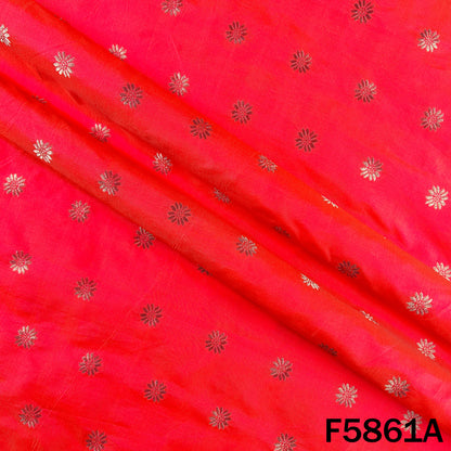 Zari Buti Work Brocade Silk Fabric - F5861