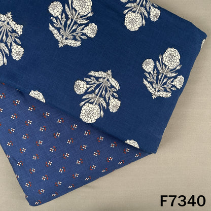 Printed Slub Cotton Fabric - F7340