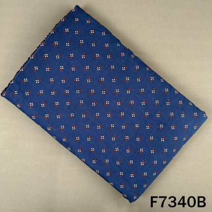 Printed Slub Cotton Fabric - F7340