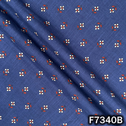 Printed Slub Cotton Fabric - F7340