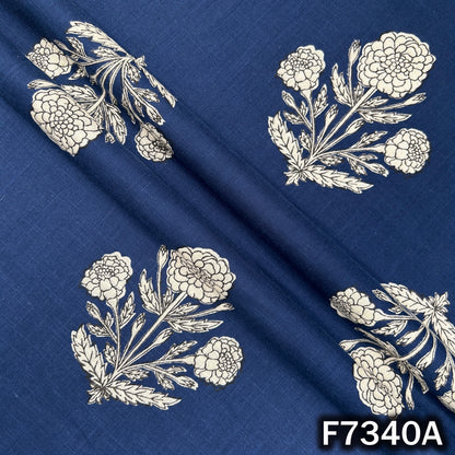 Printed Slub Cotton Fabric - F7340