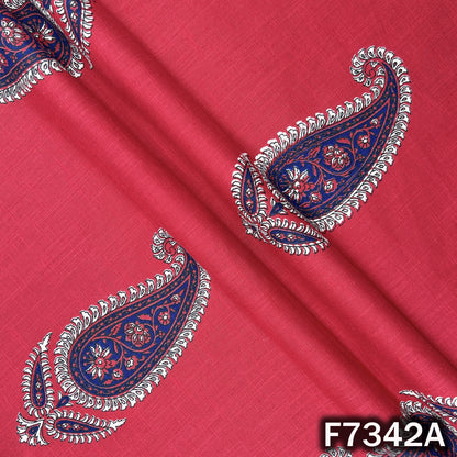 Printed Slub Cotton Fabric - F7342