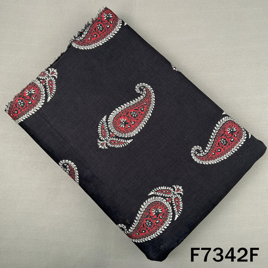 Printed Slub Cotton Fabric - F7342