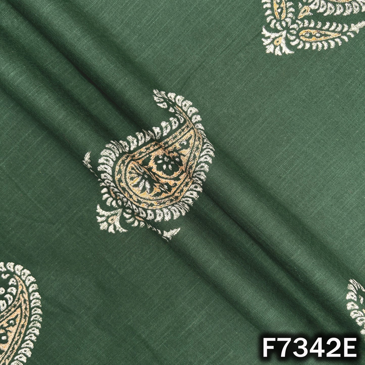 Printed Slub Cotton Fabric - F7342