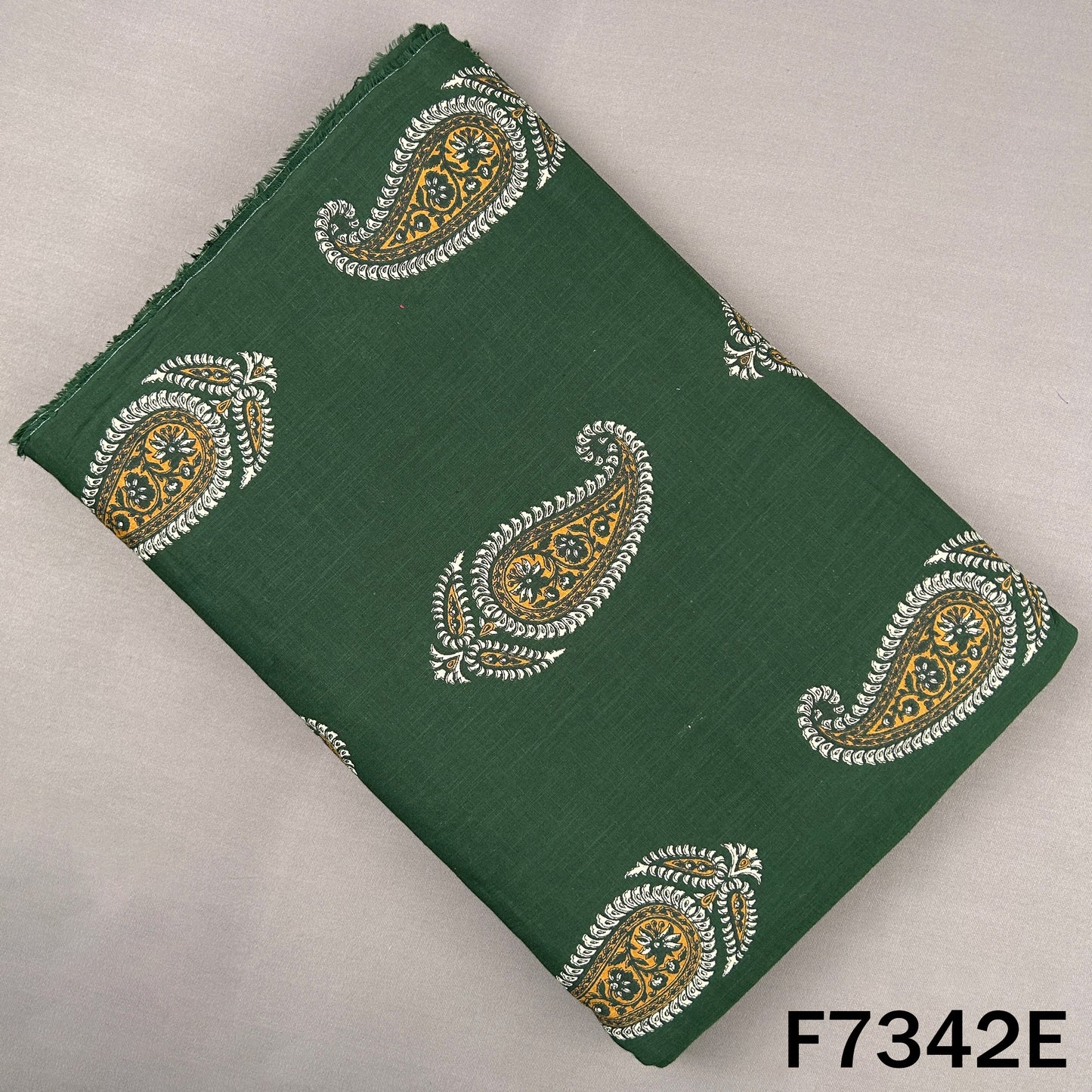 Printed Slub Cotton Fabric - F7342