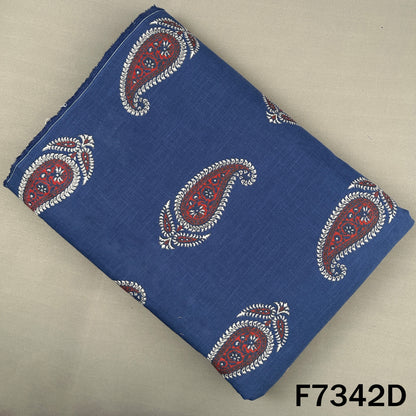 Printed Slub Cotton Fabric - F7342