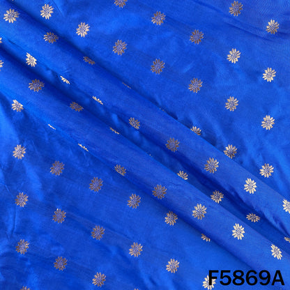 Zari Buti Work Brocade Silk Fabric - F5869