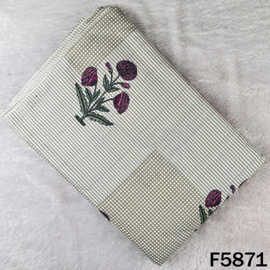 Block Print Cambric Cotton Fabric - F5871