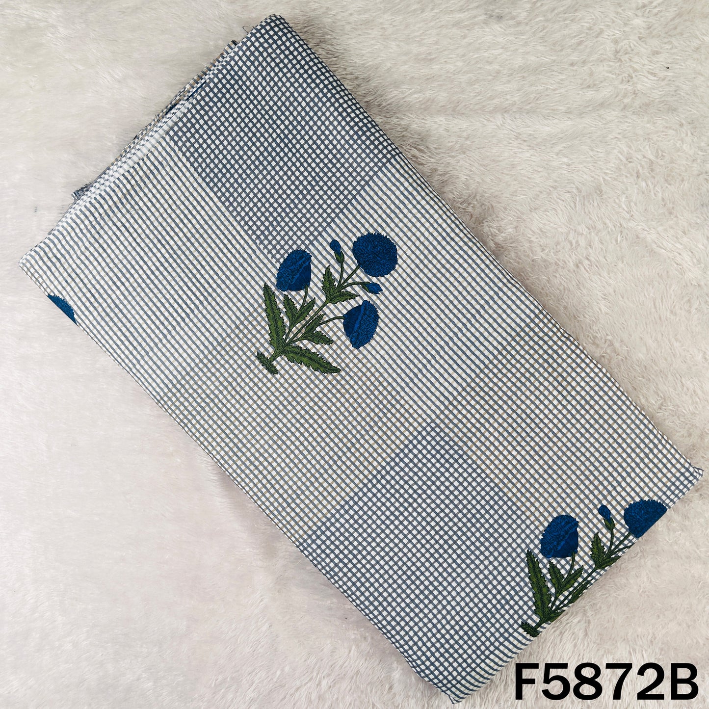 Block Print Cambric Cotton Fabric - F5872