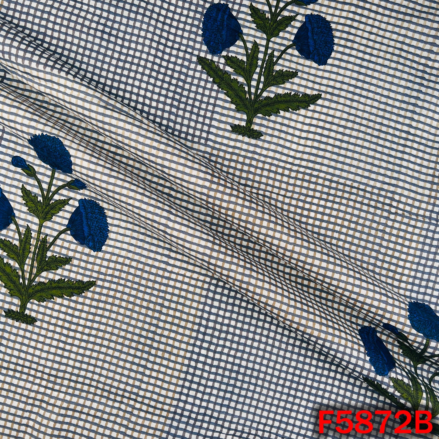 Block Print Cambric Cotton Fabric - F5872
