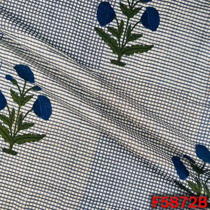 Block Print Cambric Cotton Fabric - F5872