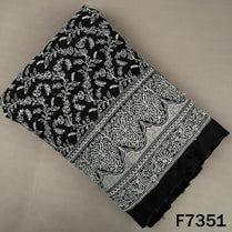 Thread Sequins Embroidered Georgette Fabric - F7351