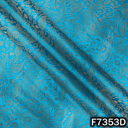 Zari Work Banarasi Silk Fabric - F7353
