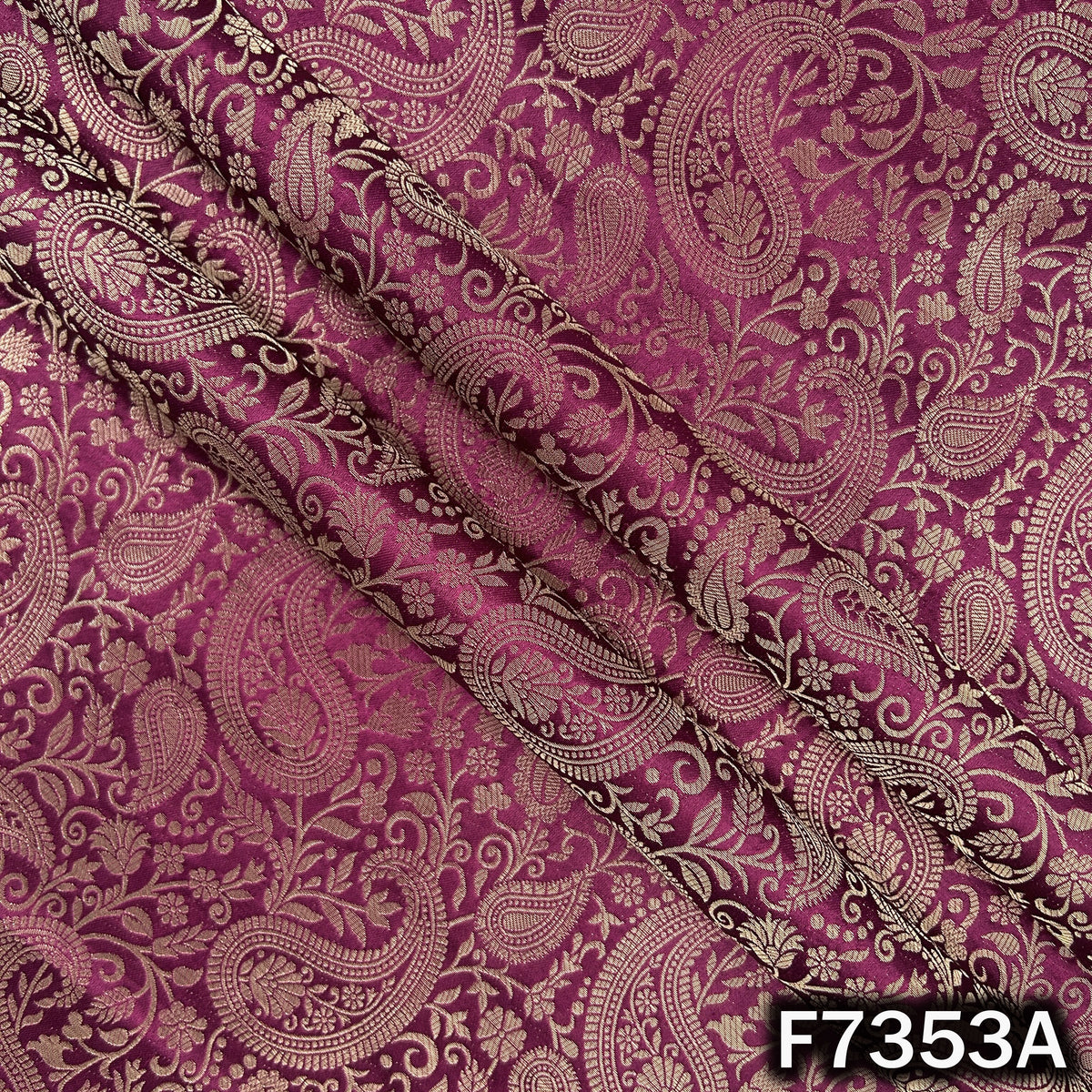 Zari Work Banarasi Silk Fabric - F7353