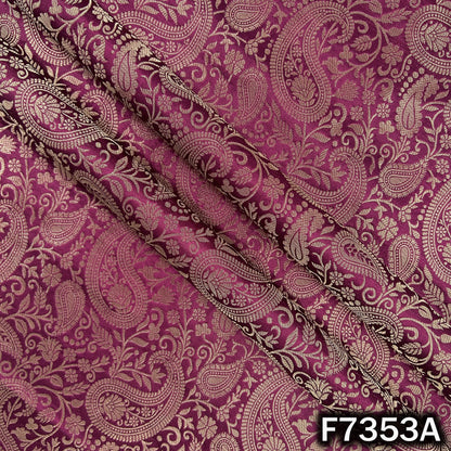 Zari Work Banarasi Silk Fabric - F7353
