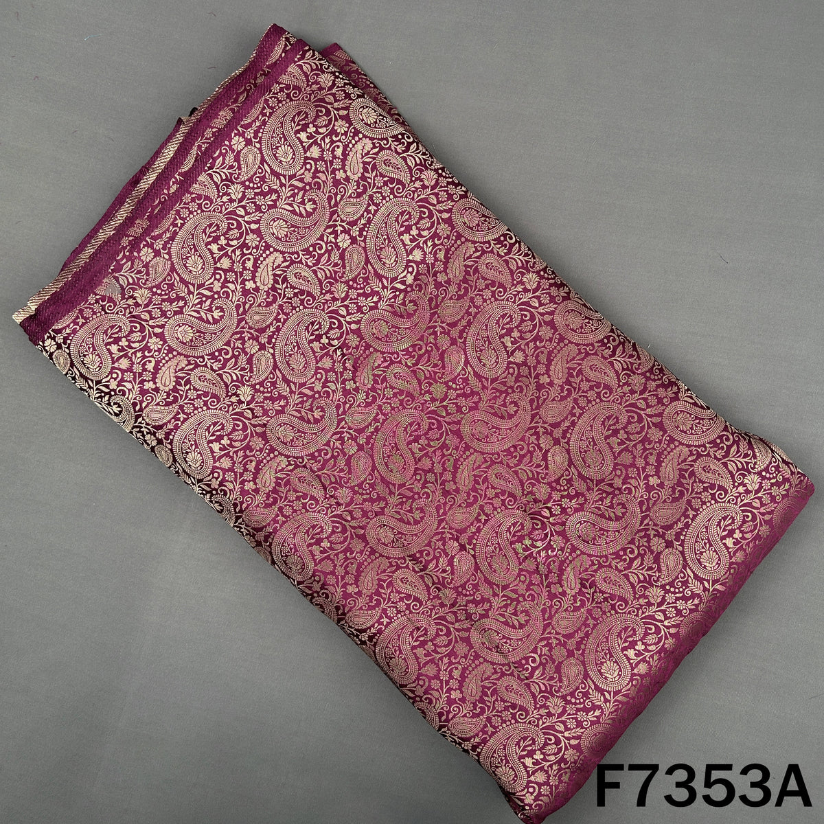Zari Work Banarasi Silk Fabric - F7353