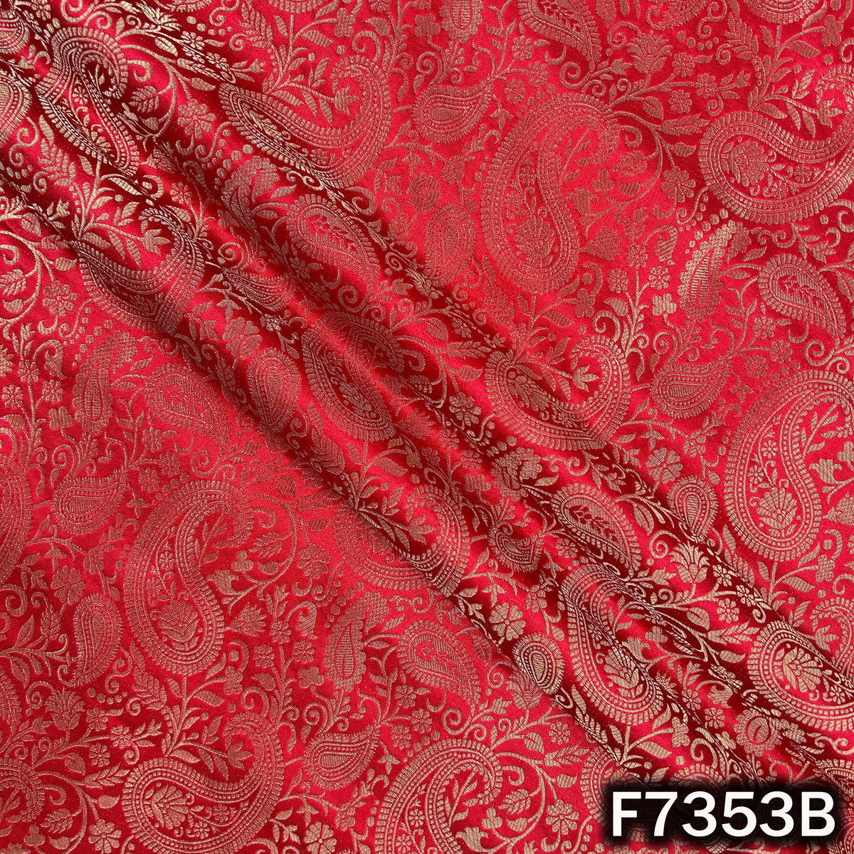 Zari Work Banarasi Silk Fabric - F7353
