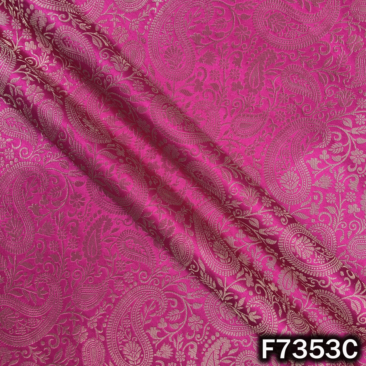 Zari Work Banarasi Silk Fabric - F7353