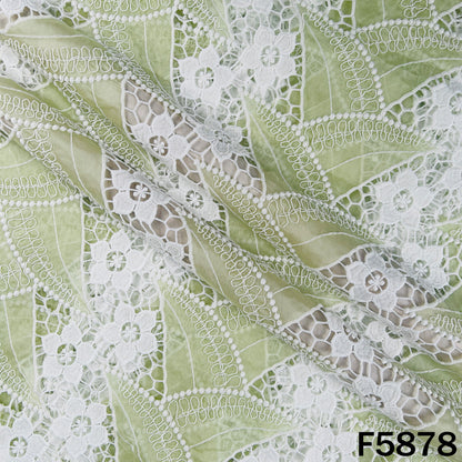 Imported Cut Work Lace Fabric - F5878