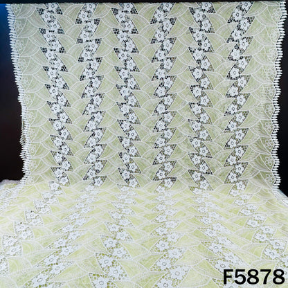 Imported Cut Work Lace Fabric - F5878