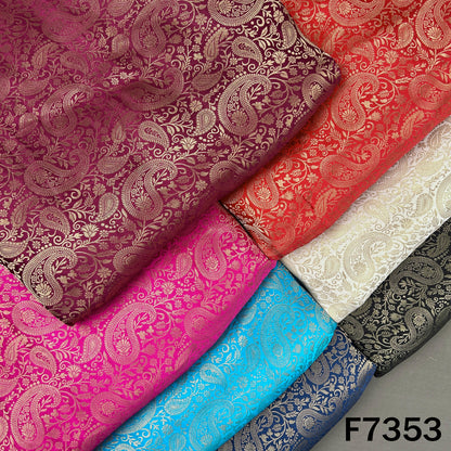 Zari Work Banarasi Silk Fabric - F7353