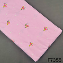 Stripes Thread Work Check Cotton Fabric - F7355