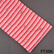 Stripes Thread Work Rayon Fabric - F7356