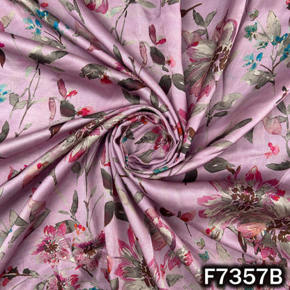 Printed Modal Satin Fabric - F7357