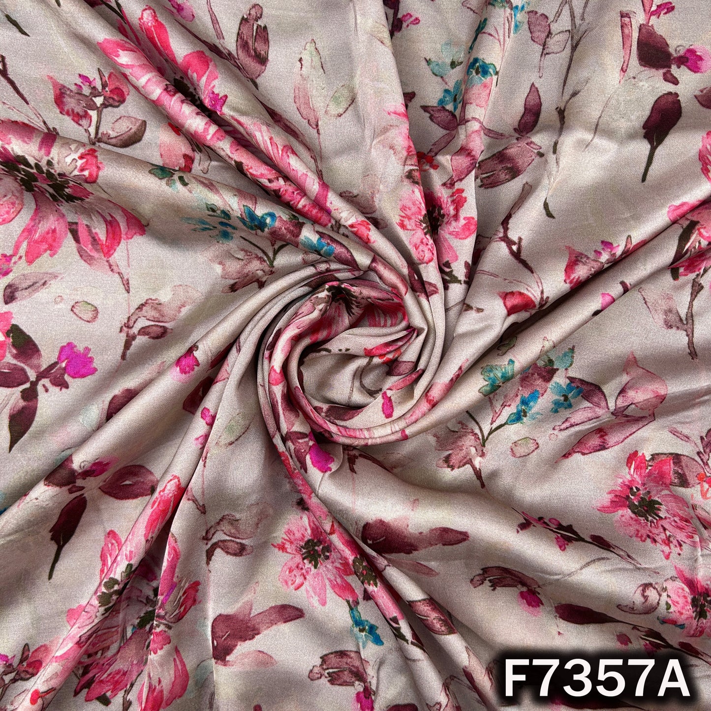 Printed Modal Satin Fabric - F7357