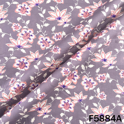 Flower Printed Cotton Fabric - F5884