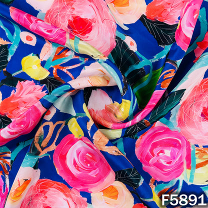 Digital Print Crepe Fabric - F5891