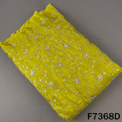 Cut Dana Zari Sequins Embroidered Shimmer Tissue Fabric - F7368