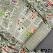 Printed Linen Cotton Fabric - F7374