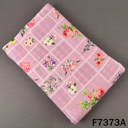 Printed Linen Cotton Fabric - F7373