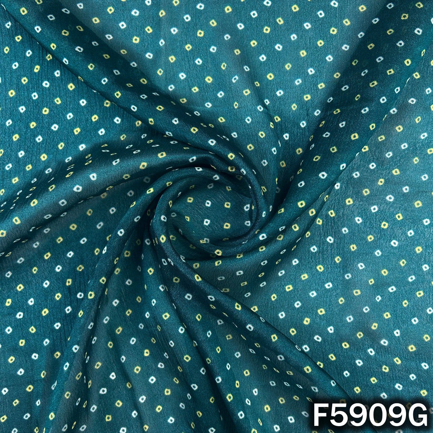 Bandhani Print Chinnon Chiffon Fabric - F5909