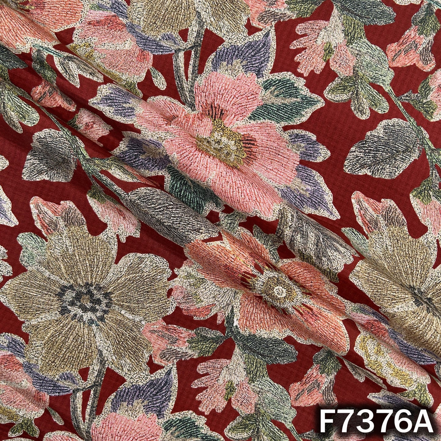 Printed Modal Cotton Fabric - F7376