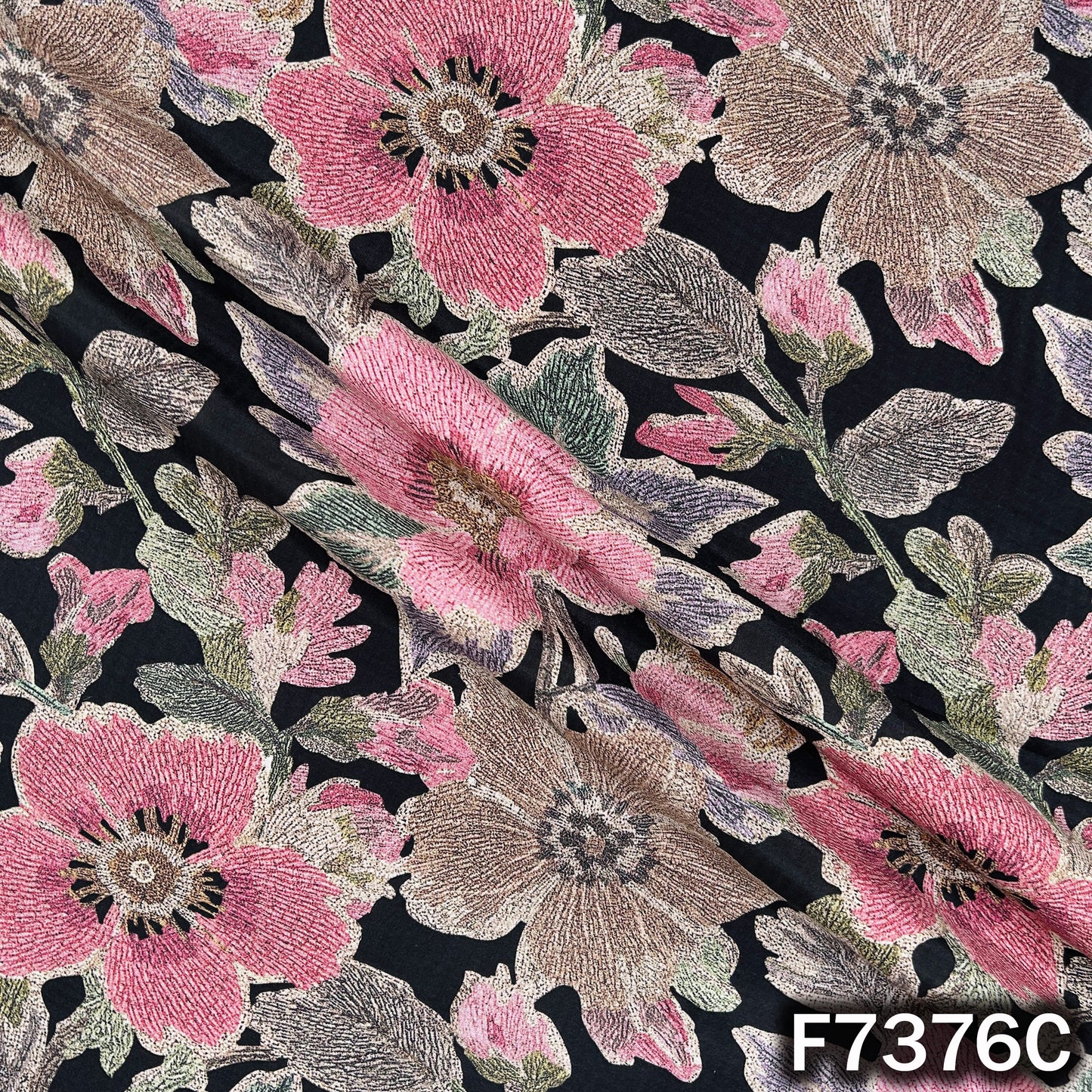 Printed Modal Cotton Fabric - F7376