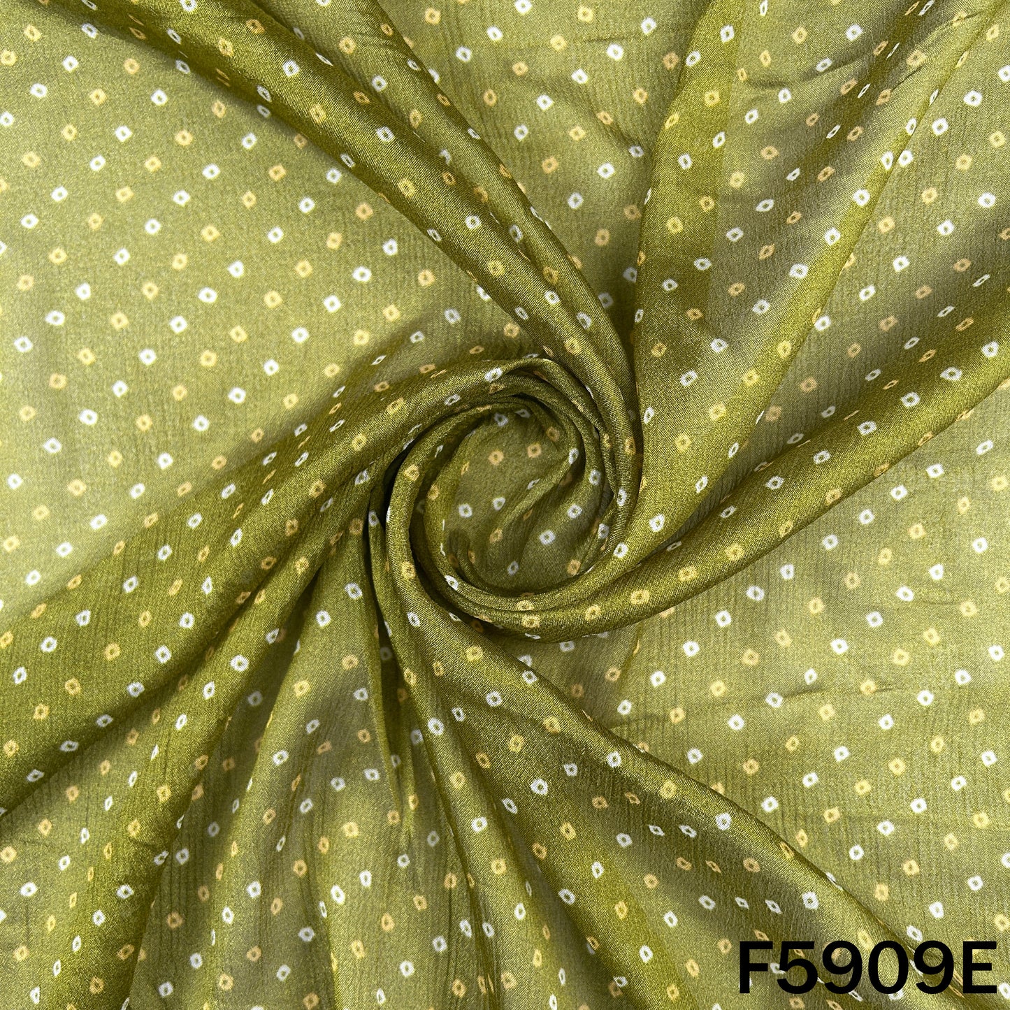 Bandhani Print Chinnon Chiffon Fabric - F5909