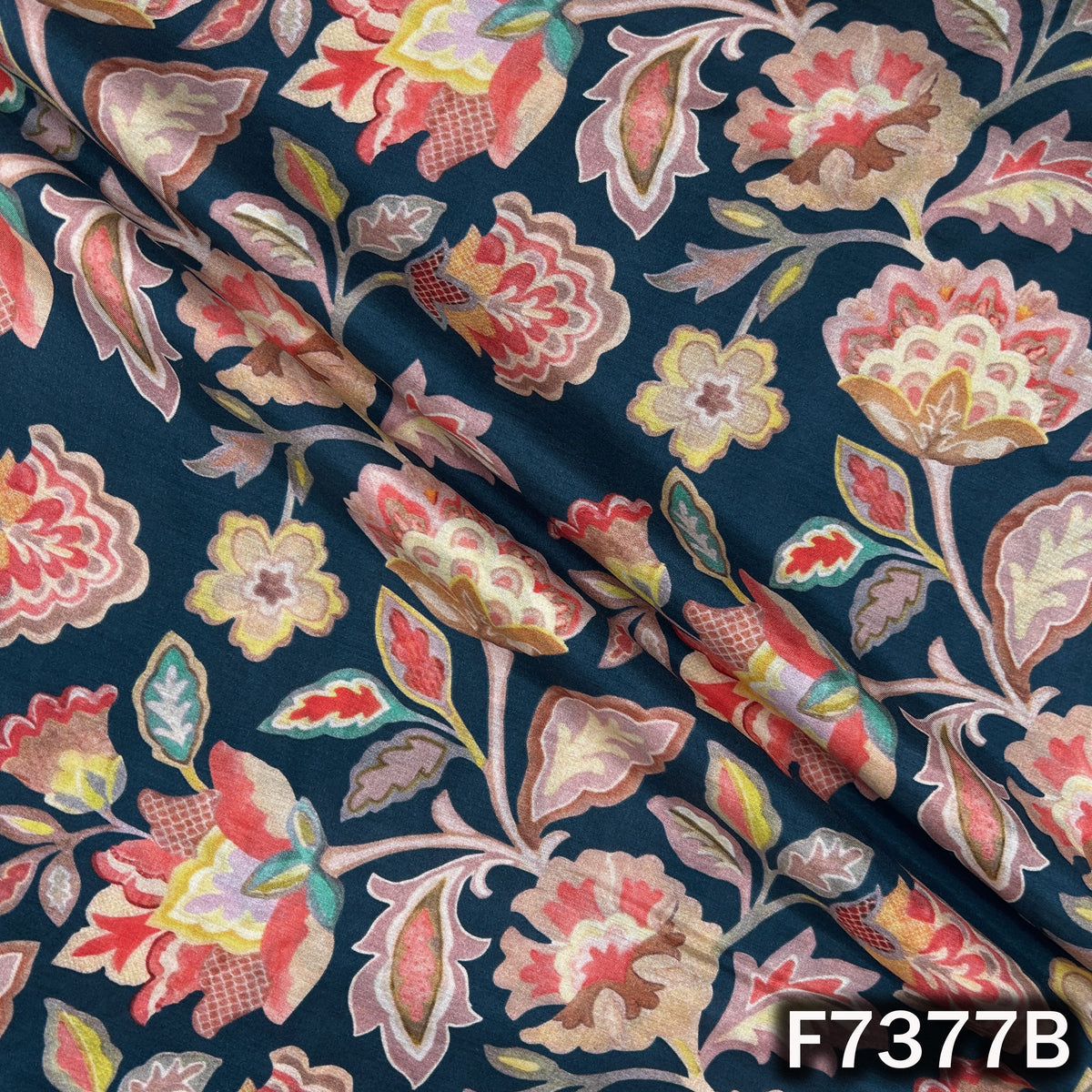 Printed Muslin Cotton Fabric - F7377