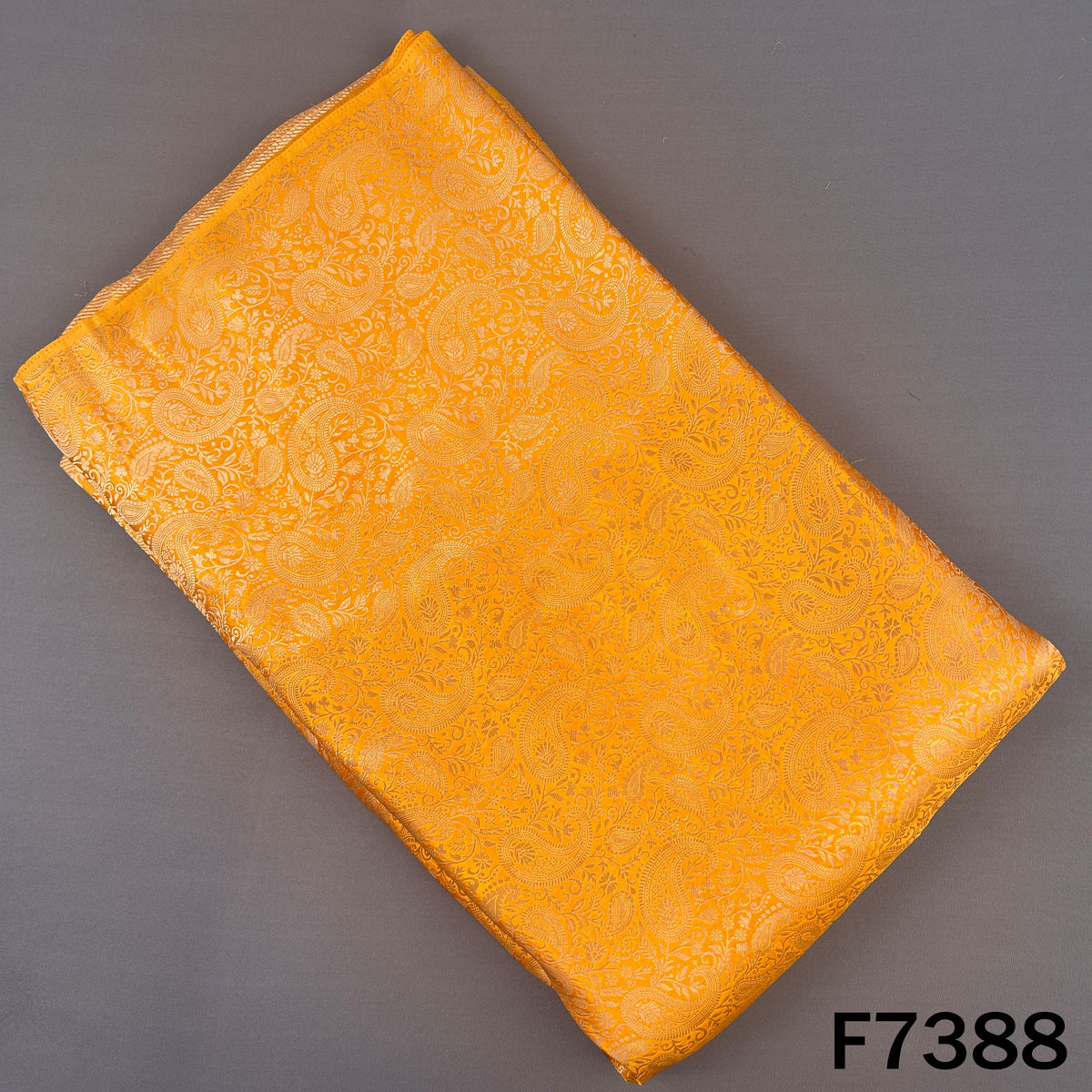Zari Work Banarasi Silk Fabric - F7388
