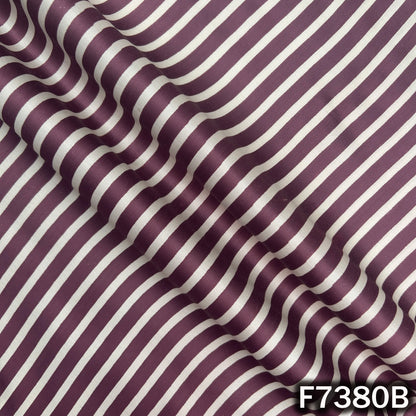 Stripes Modal Satin Fabric - F7380