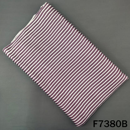 Stripes Modal Satin Fabric - F7380