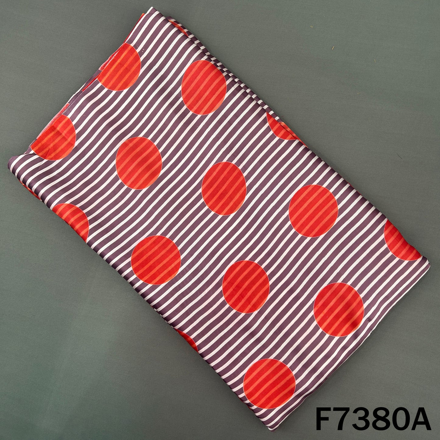 Stripes Modal Satin Fabric - F7380