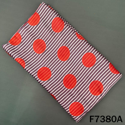 Stripes Modal Satin Fabric - F7380