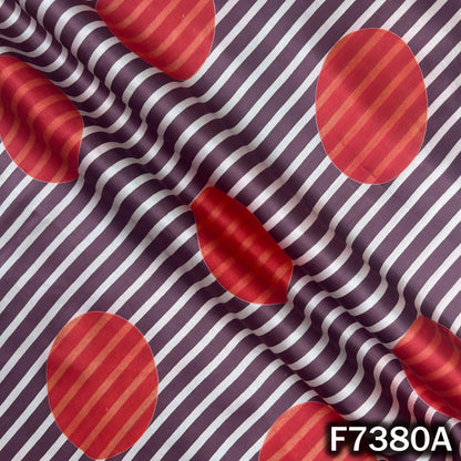 Stripes Modal Satin Fabric - F7380