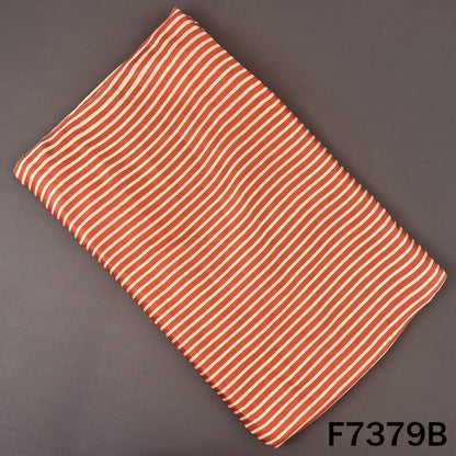 Stripes Modal Satin Fabric - F7379